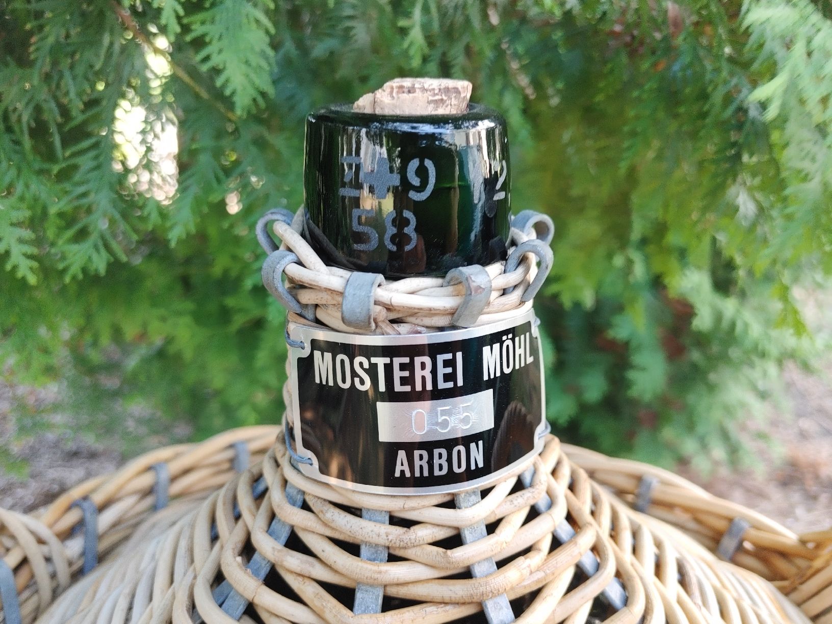 Bottiglie: Korbflasche Mosterei Möhl geeicht – Usato da Egnach venduto da Cintegral 2