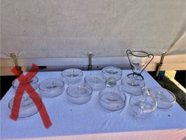 Glas Schalen mit Deckel (70)