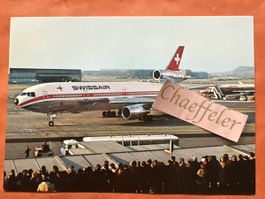 Swissair DC 10-30 Flugzeugkarte Rarität ✈️🇨🇭✈️