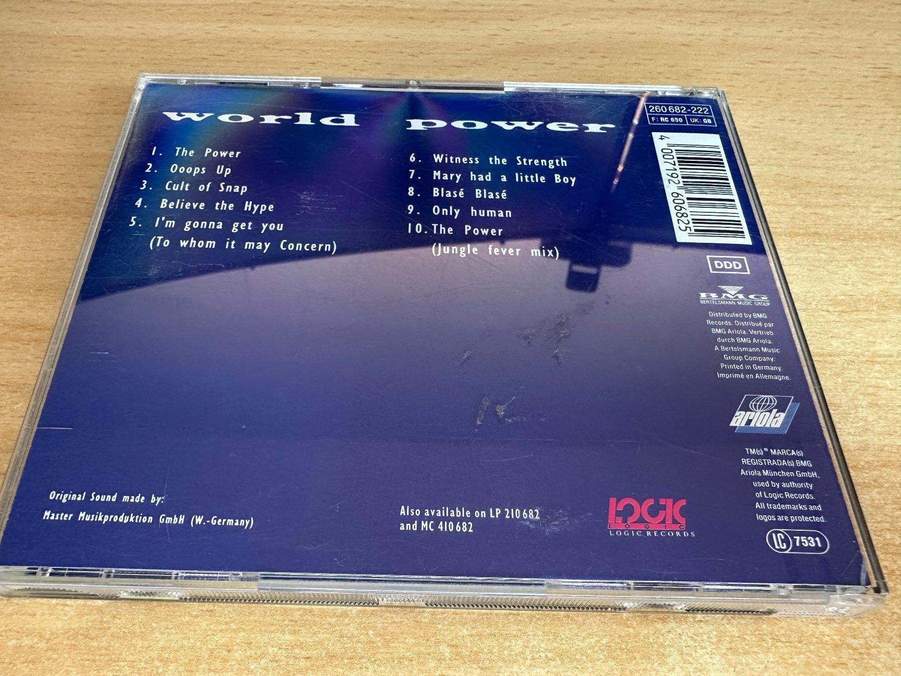 CD: O3 Snap! – World Power – Usato da Rikon im Tösstal venduto da Alpenmutz 1