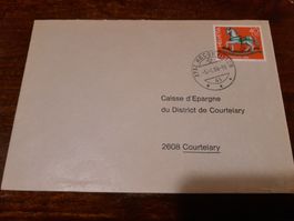 Rare! Enveloppe illustrée 1984, timbre cheval à bascule!