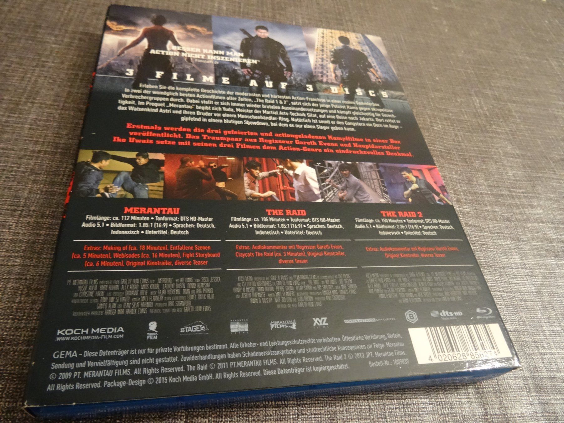 Alle DVDs: The Raid Evolution Trilogie Blu-ray 3 Filme – Gebraucht aus Olten von Disc-Verkauf 1