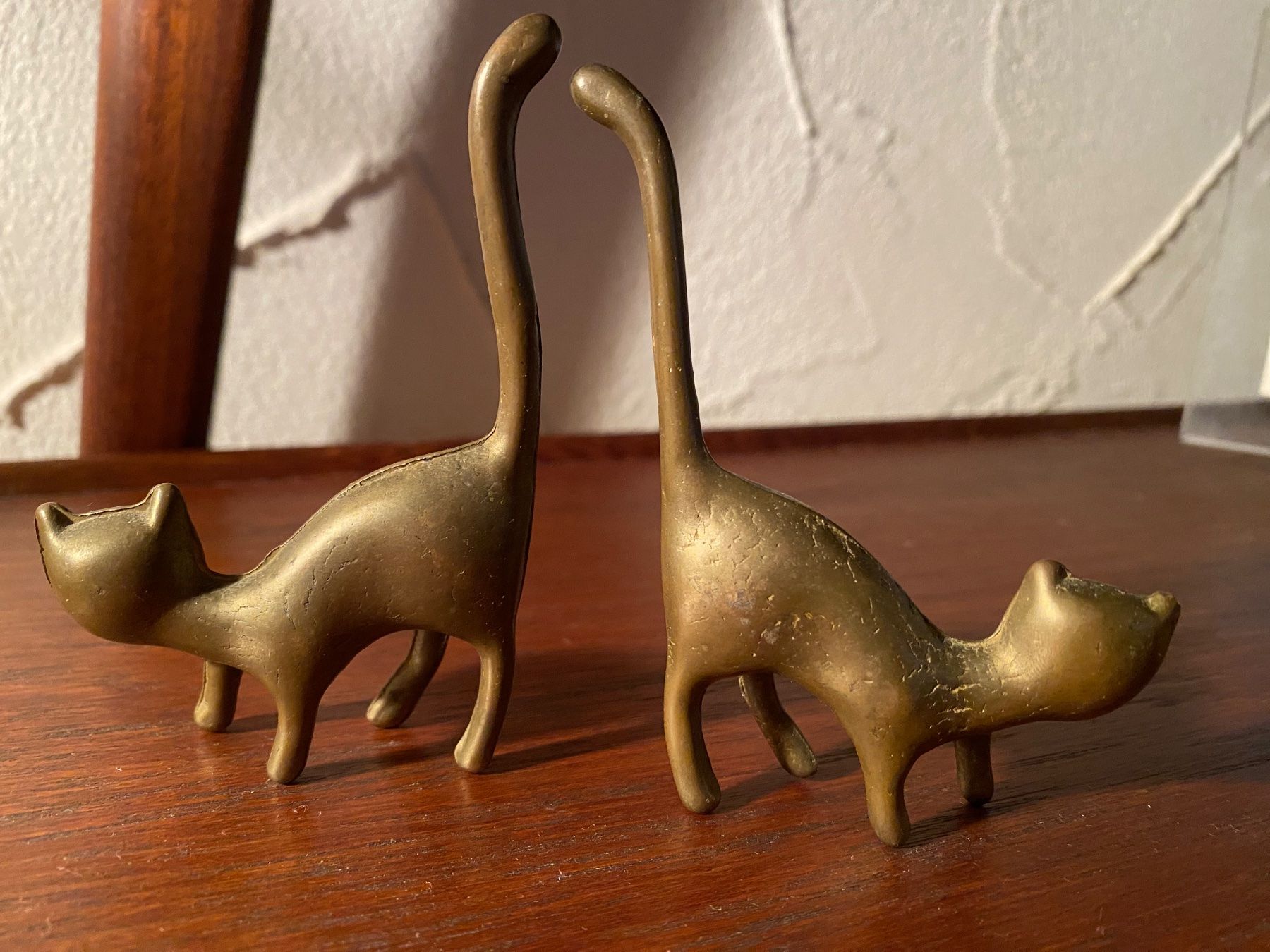 Figuren: 2 Messing Katzen Ringhalter – Gebraucht aus Rorbas von tun_m7fz 3