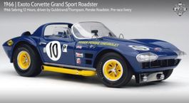 EXOTO 1:18 CORVETTE GRAND SPORT ROADSTER 12H SEBRING '66 RAR