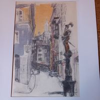 Alfred Koella, Altstadt-Ansicht Zürich