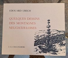 🇨🇭 Édouard Urech : Montagnes neuchâteloises 1976 état 🔝