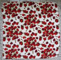 Vintage Foulard EnSoie Zürich. En Soie Zürich Rote Rosen!