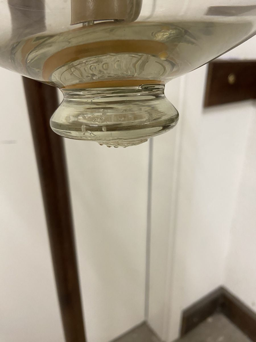 Lampade: Antike  Kolonial Hängelampe, Glas & Messing – Usato da Dietikon venduto da brocki-eyra 2