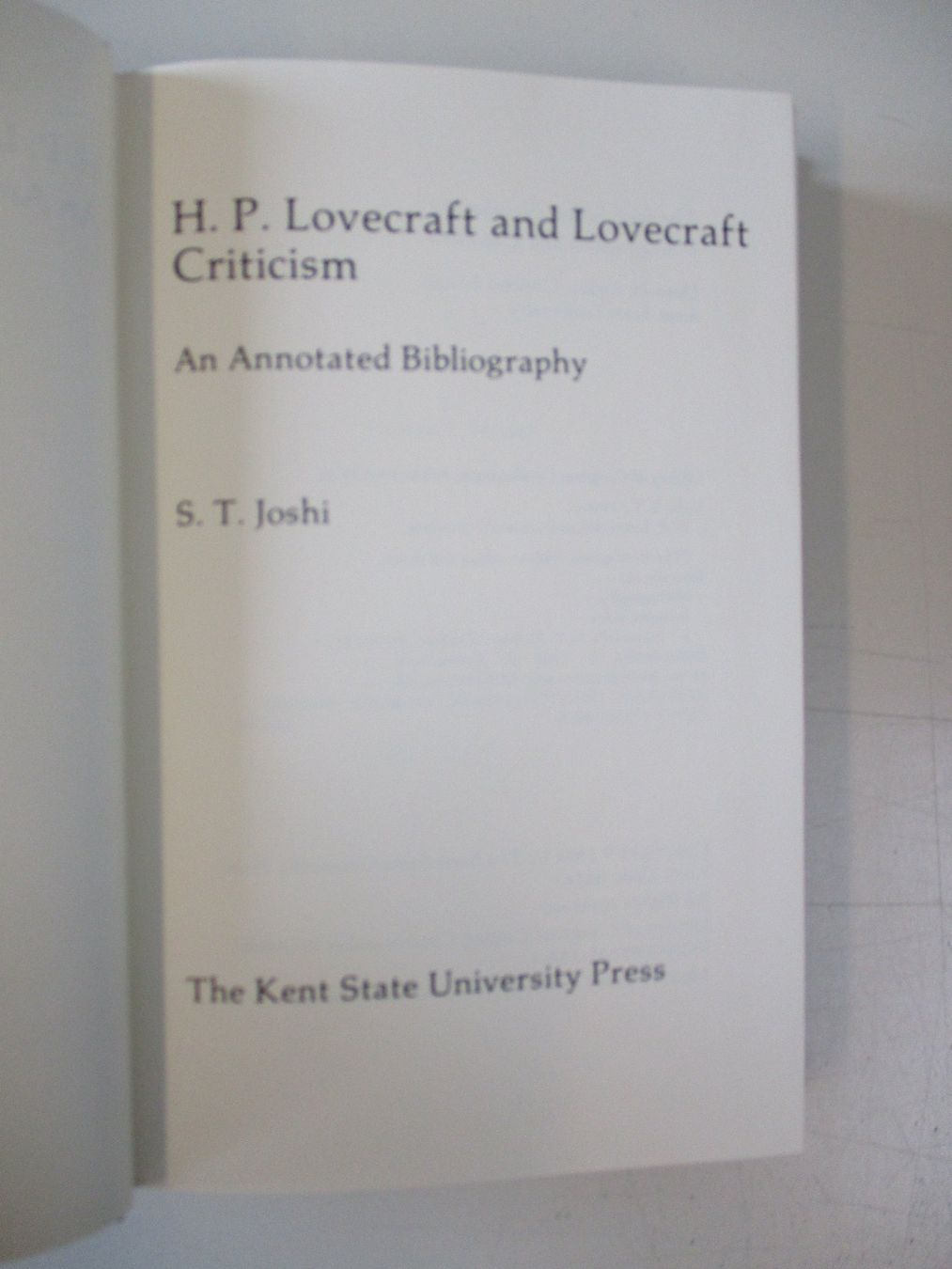 Libri: H.P. LOVECRAFT AN ANNOTATED BIBLIOGRAPHY JOSHI BUCH 1981 – Usato da Zürich venduto da edi_9xtw 1