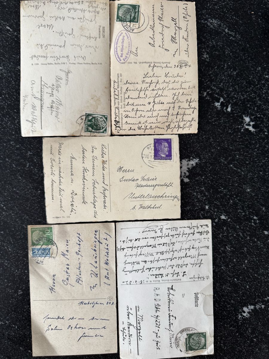 Cartoline postali: Konvolut 24 alte Postkarten / Ansichtskarten / Feldpost (192 – Usato da Vordemwald venduto da NightmareMoon 1