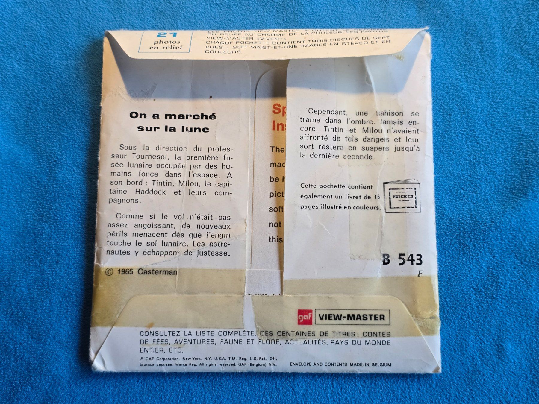 View-master Giocattoli: Tintin On a marché sur la lune View-Master – Usato da versoix venduto da moonkey02 1
