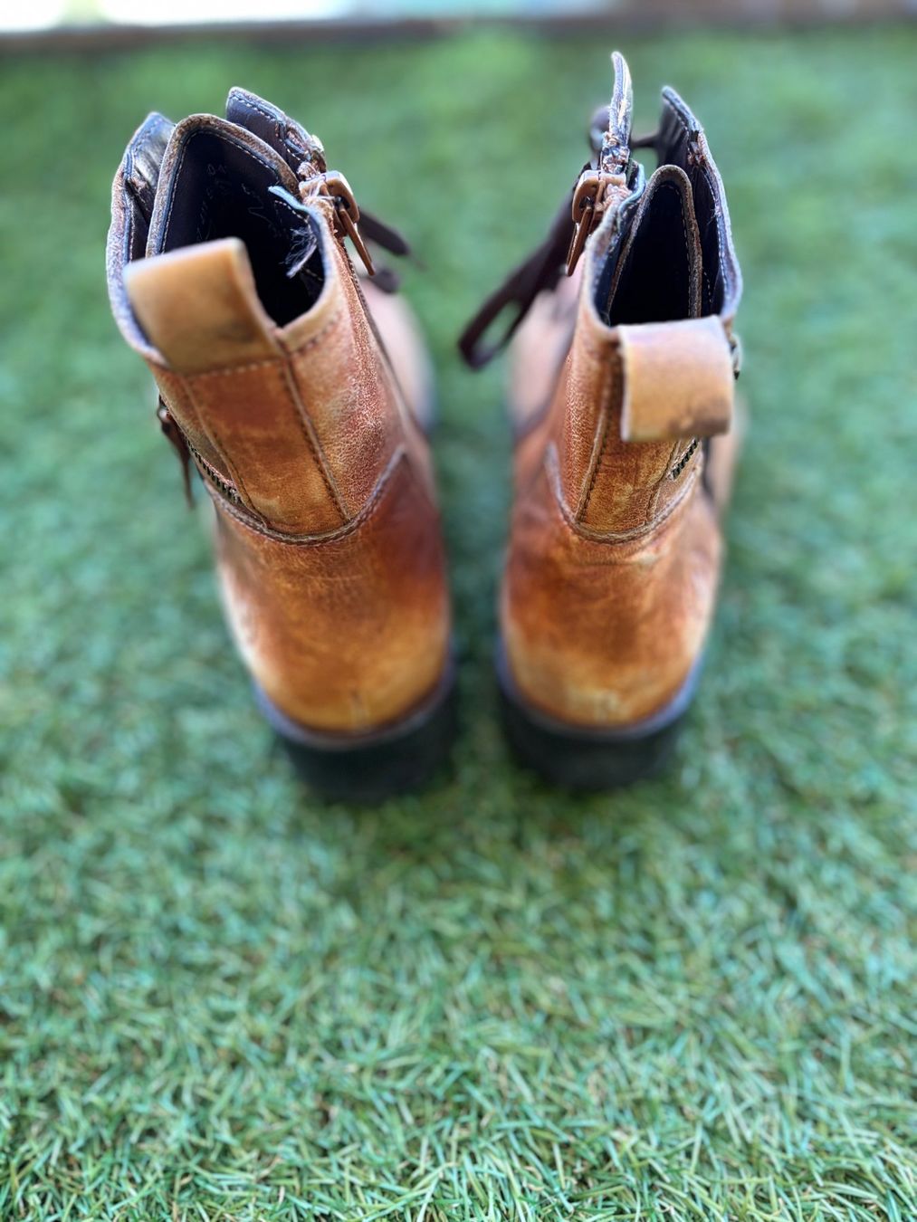 Bugatti Damenschuhe: Bottines Bugatti en cuir cognac – Gebraucht aus Cheseaux-Lausanne von Ya5te 1