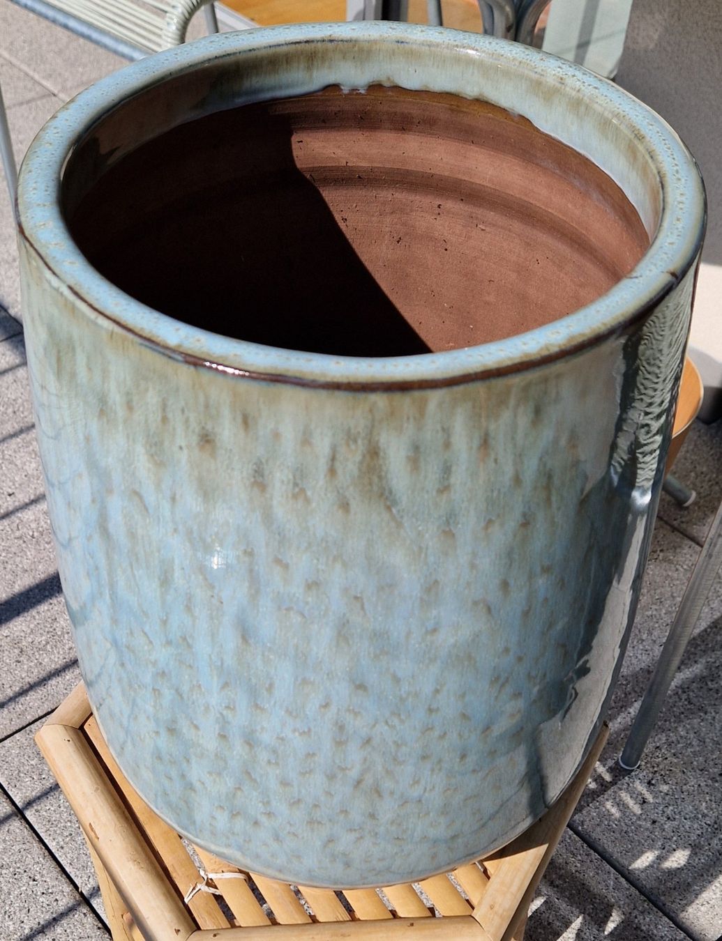 Migros Pots de fleurs: Pflanzentopf Terrakotta Glasiert Hellblau – Neuf (Voir description) à Basel par tamy90 1