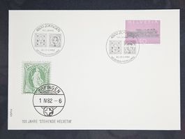 CL23 Enveloppe + Timbre Suisse 1982