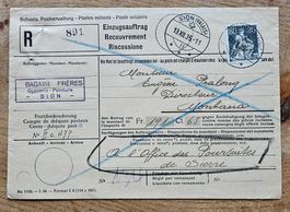 Recouvrement SION  1935