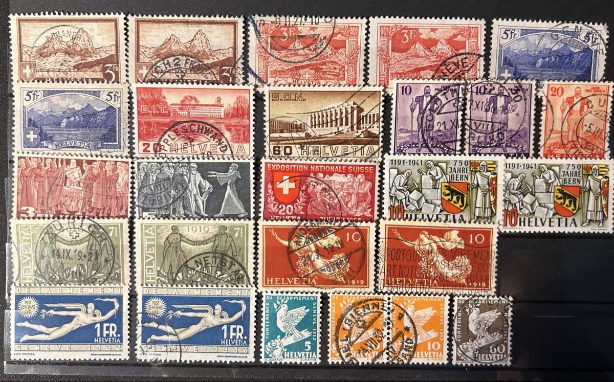 Tutti i francobolli: Diverse Sammlung Schweizer Briefmarken, gut erhalten – Usato da Bern venduto da mon_622y