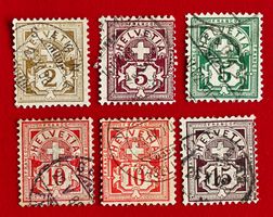 WERTZIFFER 60B 61A 61B 64B 65B 80 VOLLSTEMPEL SAGNE 1908