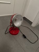 Lampe de chevet rouge style projecteur