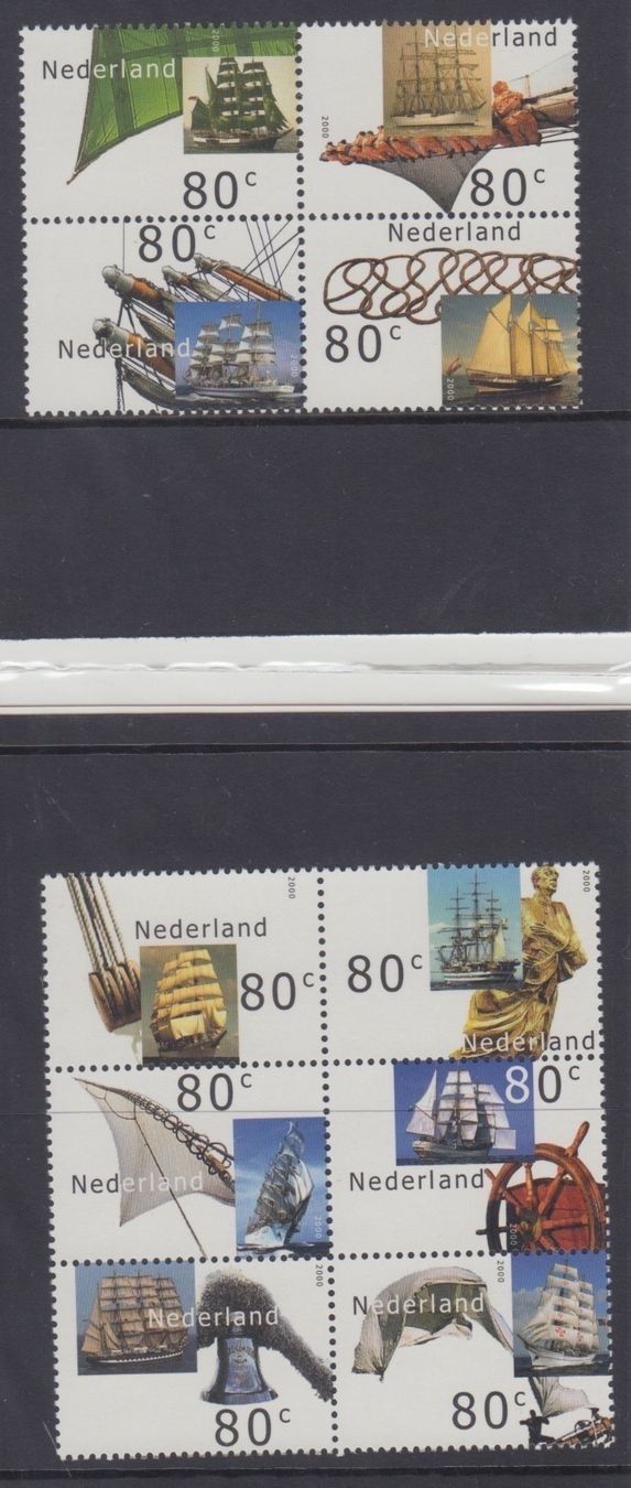 Alle Briefmarken: NIEDERLANDE 2000 SCHIFFE SCHIFFSPARADE "SAIL AMSTERDAM" ** – Neu (gemäss Beschreibung) aus Erlach von Minka123