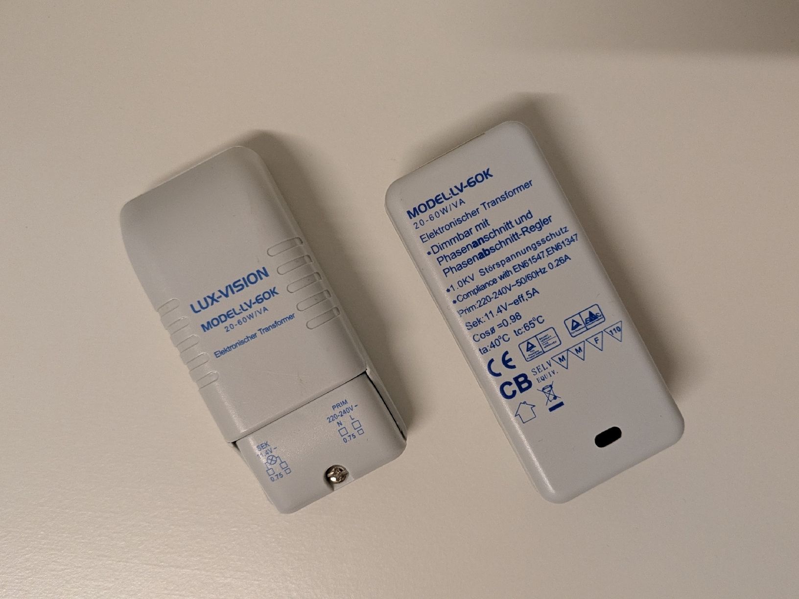 Componenti elettronici: 3x Lux-Vision LV-60K Electronic Transformer 12V – Usato da Zürich venduto da jz_zuerich 1