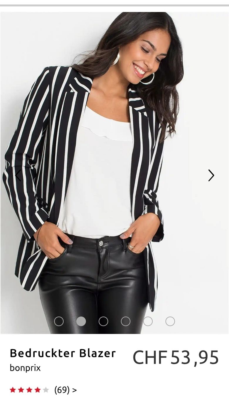 Giacche: Blazer schwarz/weiss Gr. 38 – Nuovo (secondo la descrizione) da Sursee venduto da sop_vxr7 1