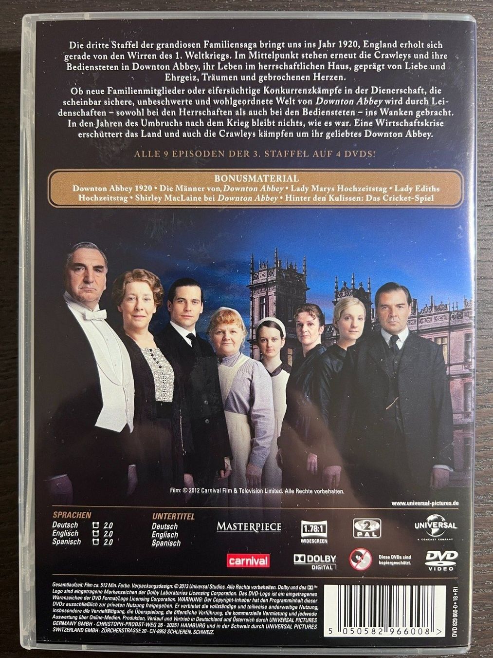 Tutti i DVDs: Downton Abbey - Staffel 3 – Usato da Zürich venduto da FilmFreunde 1