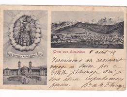 AK Einsiedeln SZ (gelaufen nach Beyrouth !) 1905