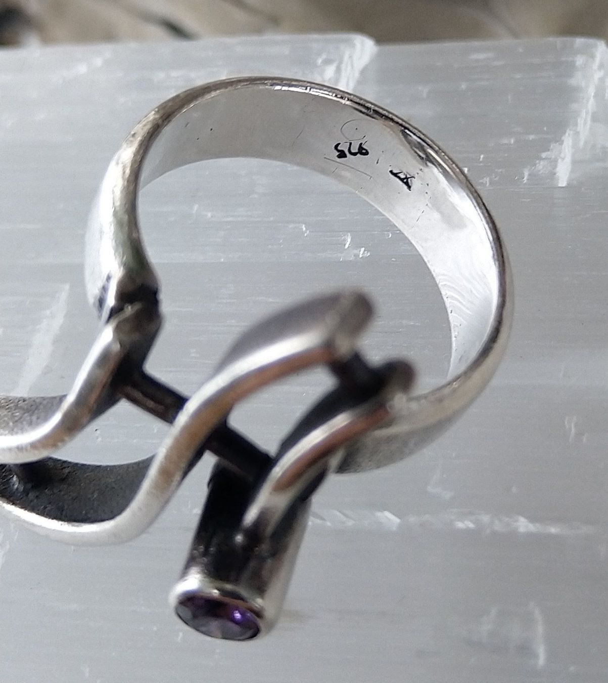 Anelli: RETRO RING IN 925 SILBER MIT AMETHYST – Usato da Romanshorn venduto da Glitzer-Paradies 3