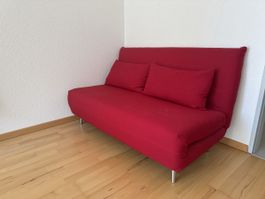Rotes Schlafsofa mit Kissen - Top Zustand! Günstig!