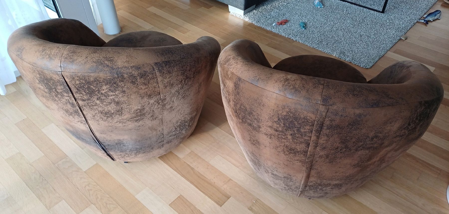 Sessel: Drehsessel Wildleder – Neu (gemäss Beschreibung) aus Hohenrain von Lala539 4