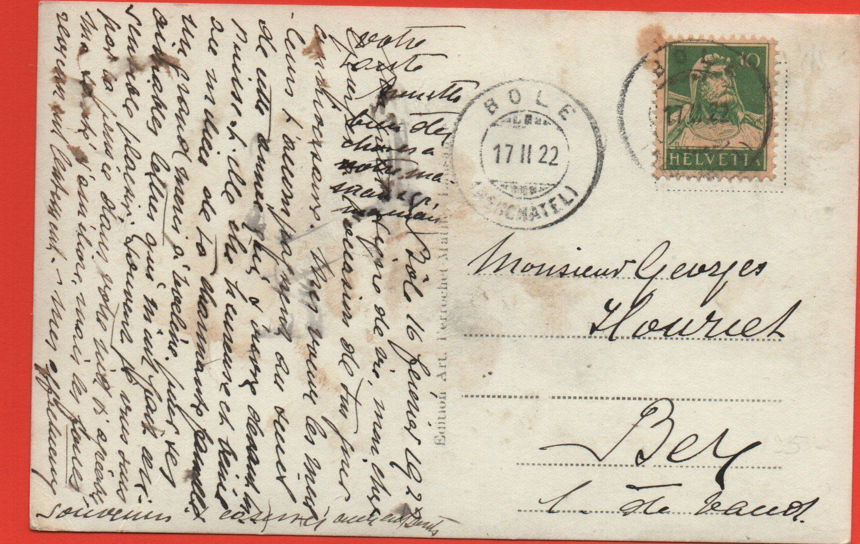 Cartes postales: BÔLE et les Alpes – D'occasion à Jona par philajona 1