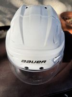Eishockeyhelm Bauer mit Visier weiss Grösse L gebraucht