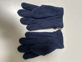 Gants polaire chauds hiver bleu foncé