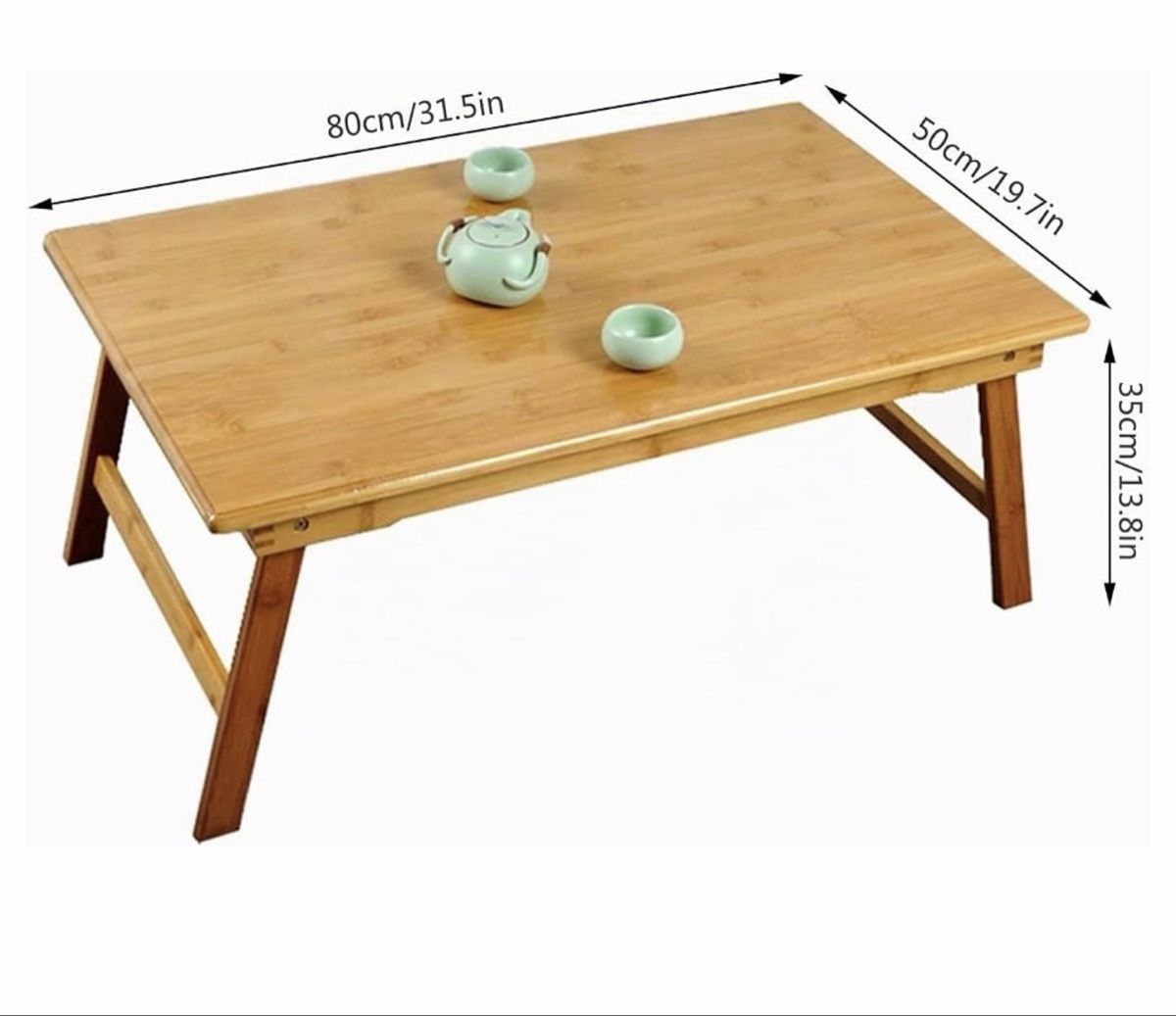 Tavoli: Table basse pliante en bambou état comme neuf – Usato da La Chaux-de-Fonds venduto da Sabinchenn 1