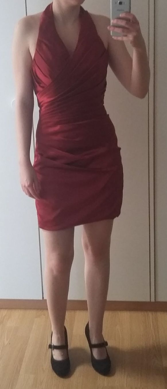 Kleider: Cocktailkleid bordeaux-rot – Gebraucht aus Zürich von Keydine 5