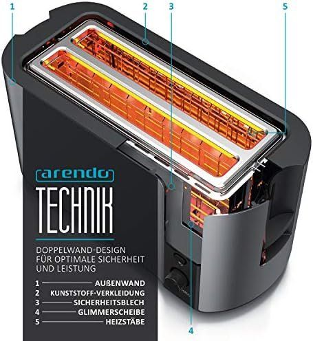 Küchengeräte: Edelstahl Toaster Langschlitz 4 Scheiben Defrost – Neu und originalverpackt aus Hundwil von tec_mm27 5