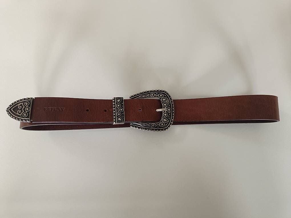 Gürtel: Ceinture en cuir brun 95cm – Gebraucht aus La Chaux-de-Fonds von agaric