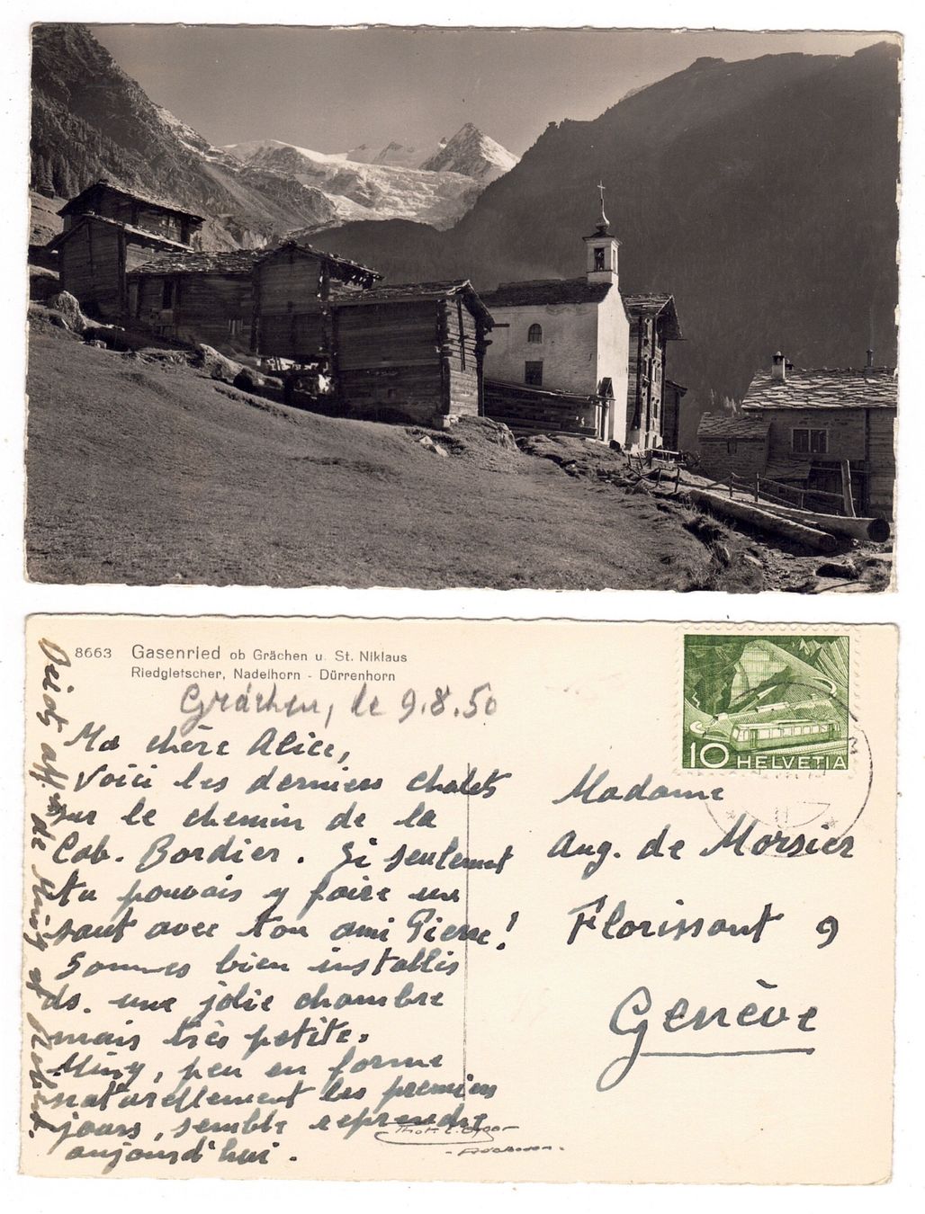 Cartes postales: Gasenried ob Grächen – D'occasion à La Tour-de-Peilz par amjust