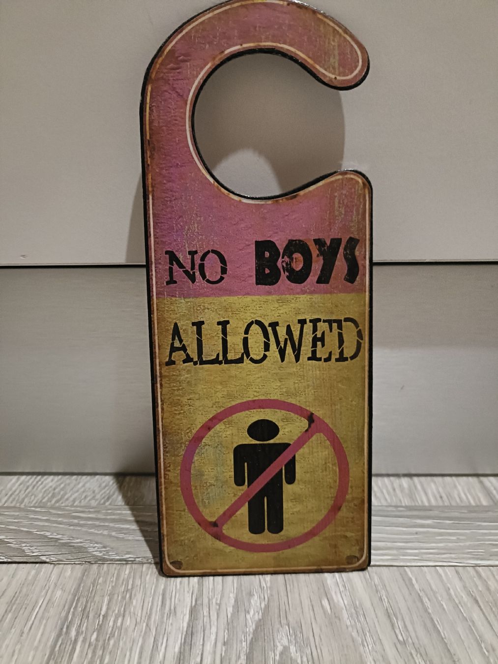 Tutte le decorazioni: Türklinkenanhänger "no boys allowed" – Nuovo (secondo la descrizione) da Lostallo venduto da cha_lx5j