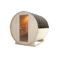 Traditionelle Sauna - Outdoor Fasssauna GETAFE L + Ofen 6kW