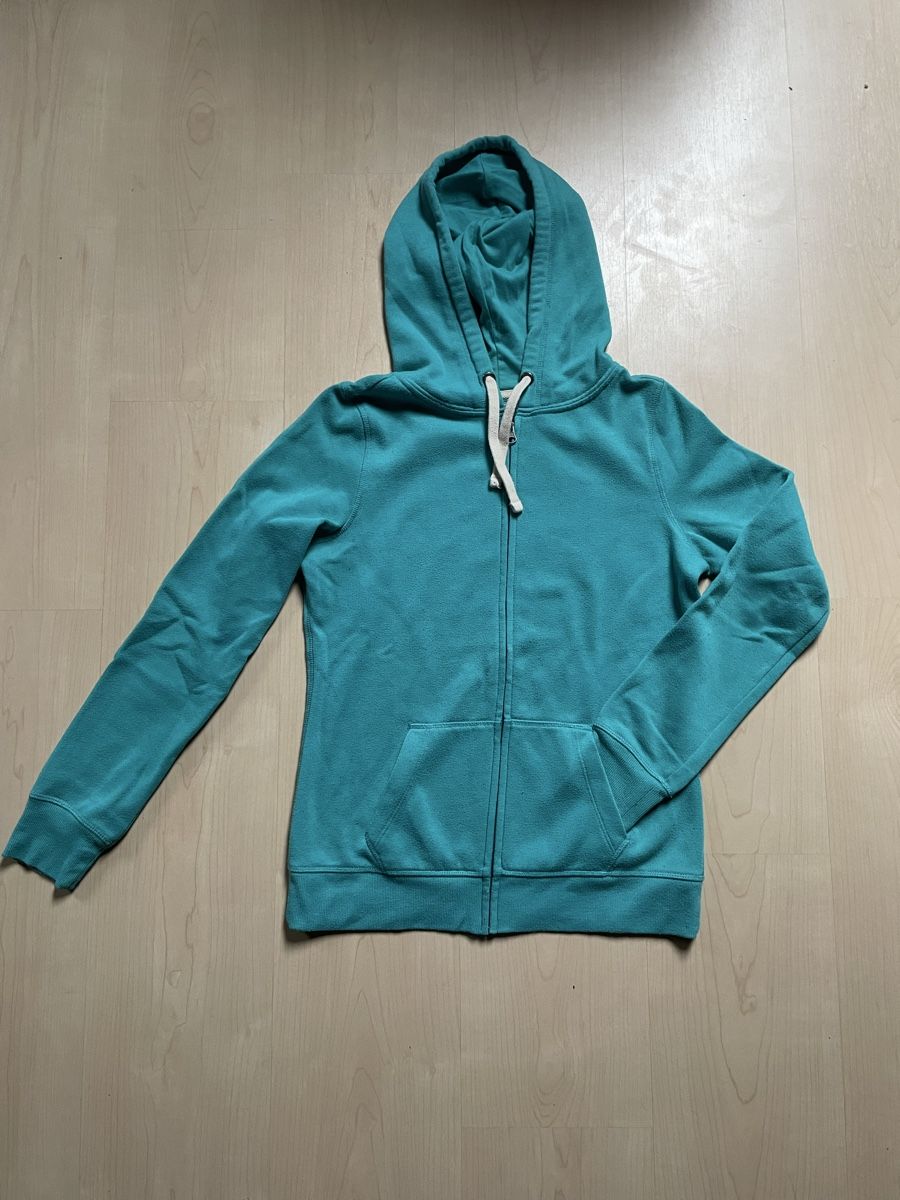 Giacche: Clockhouse Basic Zipper Hoodie, Türkis, Gr. M – Usato da Schnottwil venduto da MysticWitch