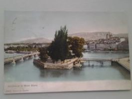 Geneve et le Mont Blanc