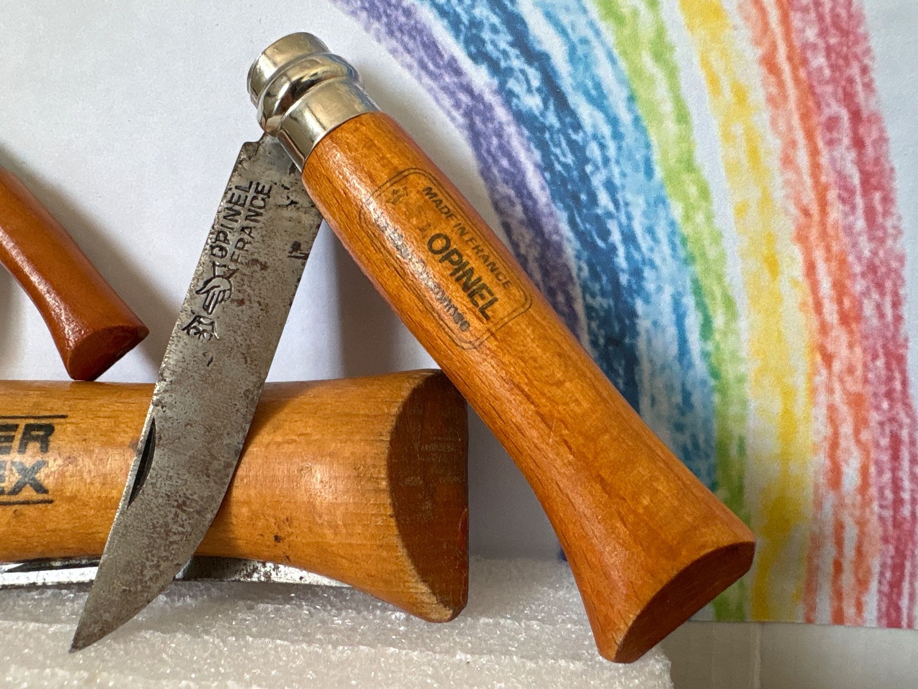 Opinel Coltelli tascabile: OPINEL - Sackmesser - 4 Stück - versch. Längen + Grössen – Usato da Andwil SG venduto da Rainboli 1