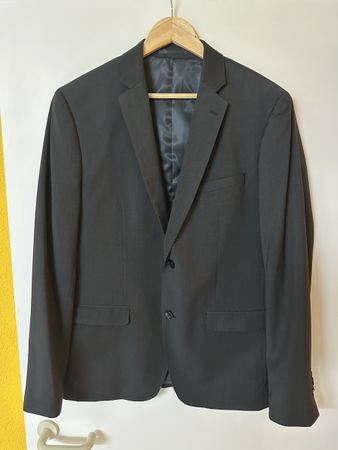 OVS Herren Veston Gr. 52 Schwarz Guter Zustand