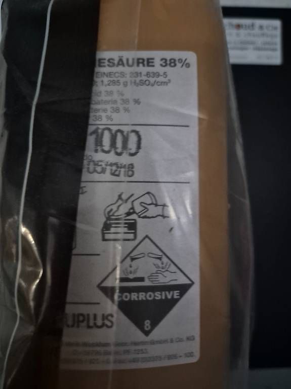Batterie: Acide de batterie 38% - 2x 1 litre – Nuovo e nell'imballaggio originale da Granges VS venduto da bon_wws6
