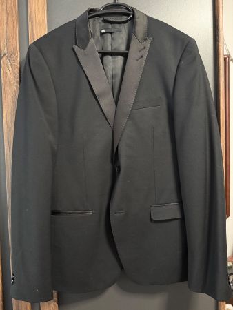 WE Fashion Herren Blazer schwarz Slim Fit Gr. 50