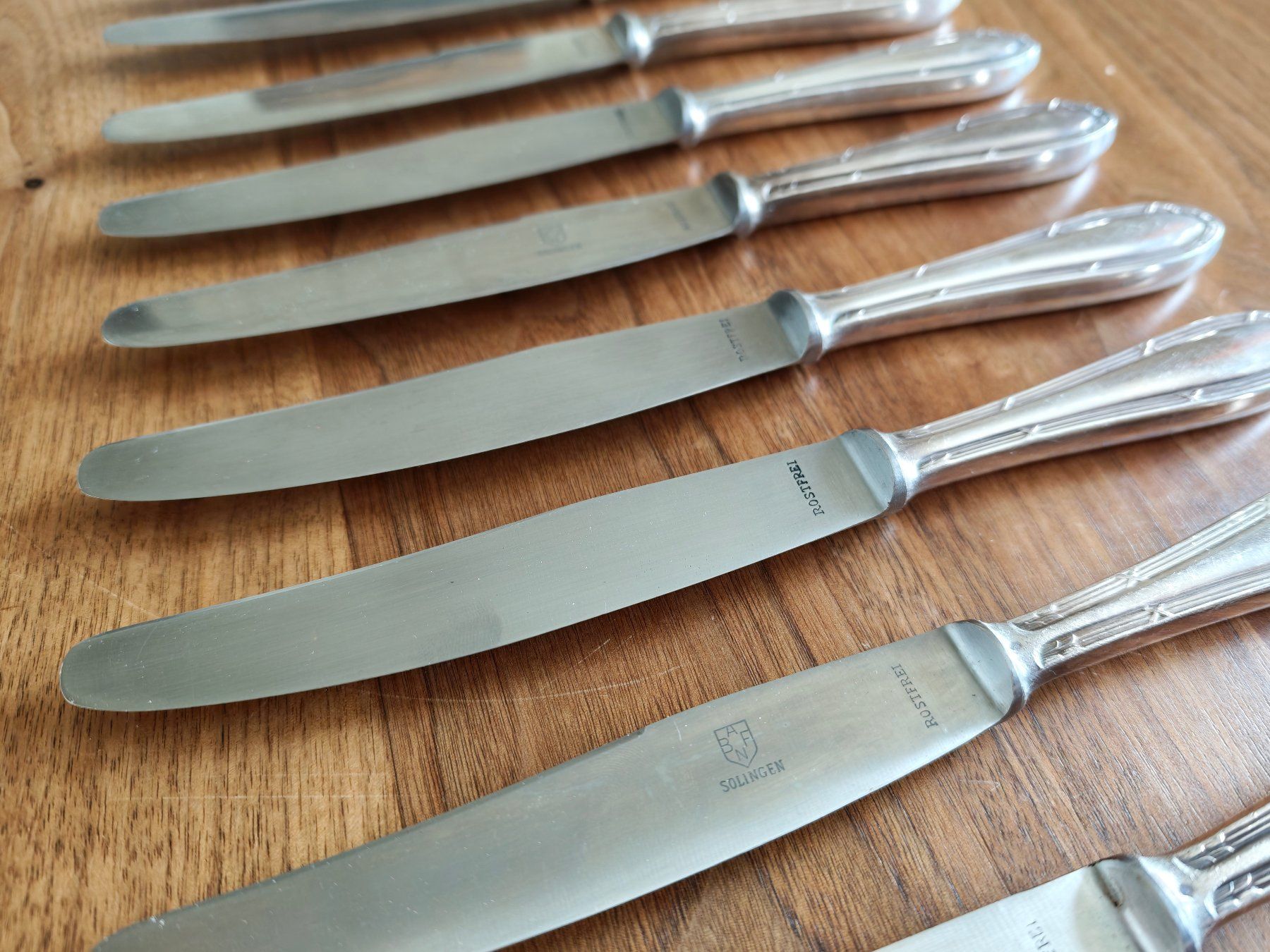 Besteck: Messer versilbert mit Solingen Klinge (9 Stück) – Gebraucht aus Winterthur von Jeremiasschawalder 1
