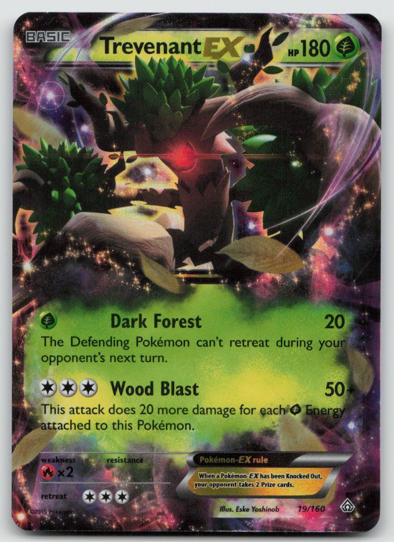Pokémon Sammelbilder & Trading cards: Pokemon Trevenant EX 19/160 EN 2015 – Gebraucht aus Lugano von VlaseCard