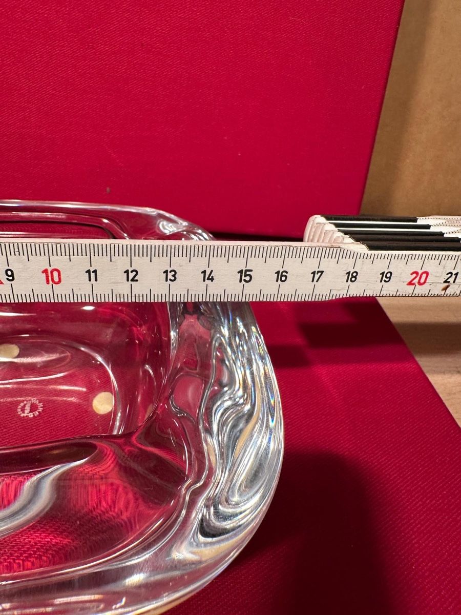 Portacenere: Elegant Vintage Crystal Ashtray – Usato da Lausanne venduto da artnouveau04 3