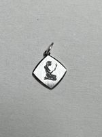 925 Silber Anhänger Sternzeichen – Jungfrau– 11x11 mm –
